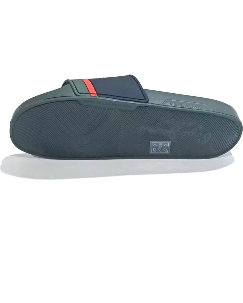 Chanclas de Hombre PEPE JEANS CHANCLAS HOMBRE SLIDER PORTOBELLO PMS70123 VERDE VERDE