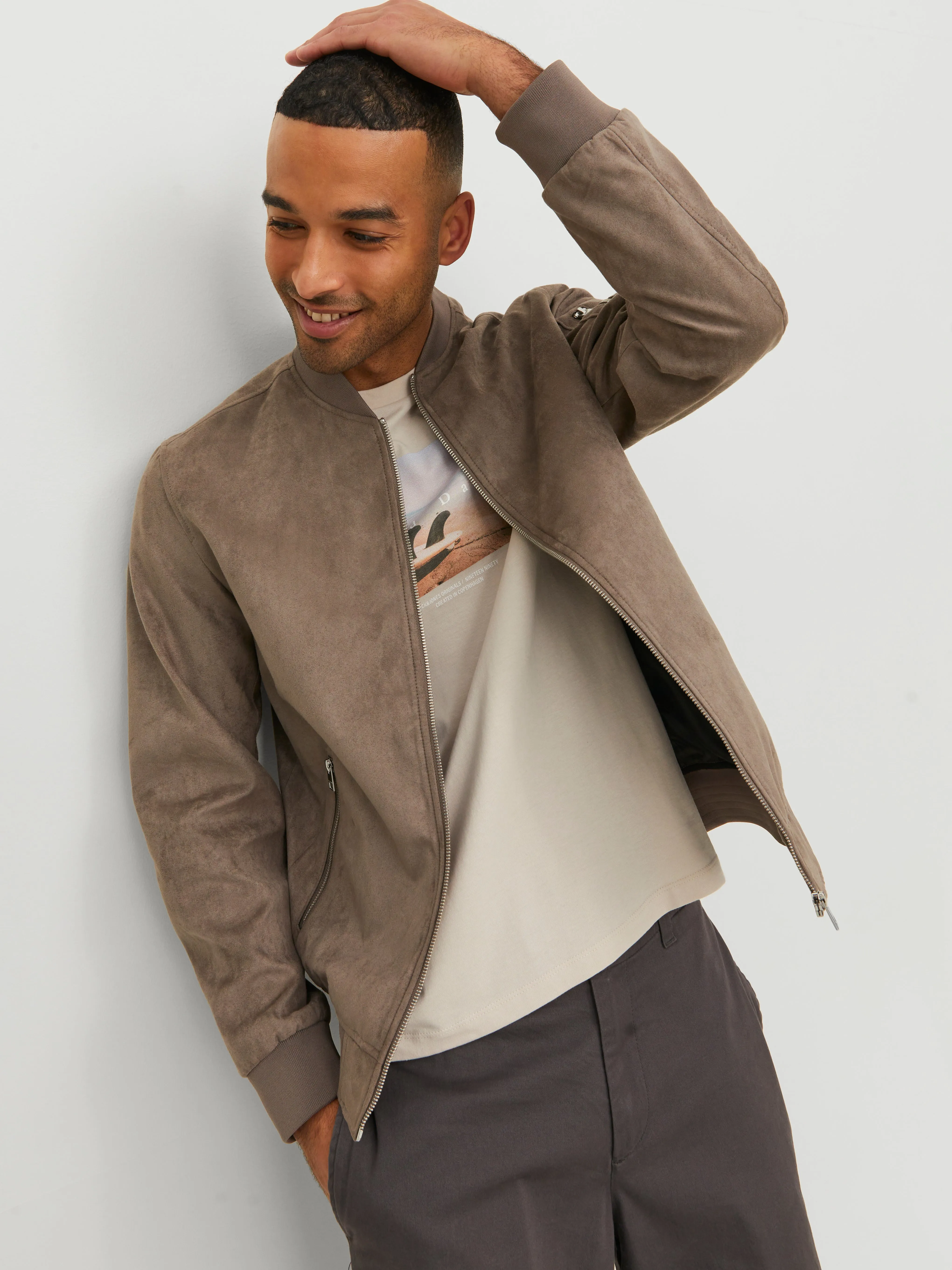 Chaqueta bomber | Marrón oscuro | Jack & Jones®