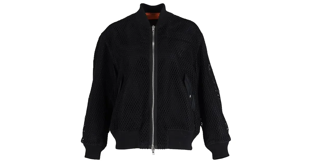 Chaqueta bomber con cremallera completa Alexander Wang en sintético negro 