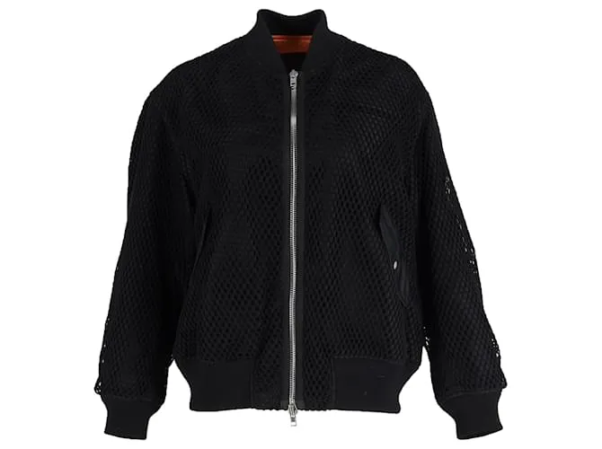 Chaqueta bomber con cremallera completa Alexander Wang en sintético negro 