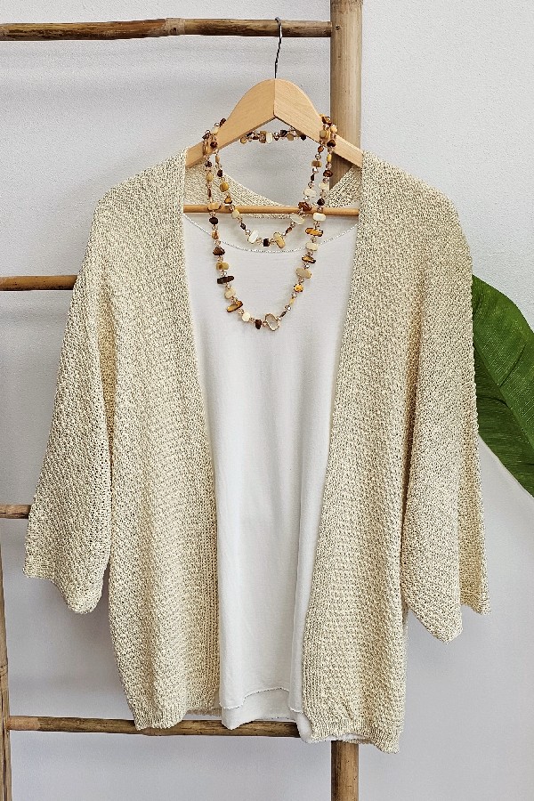 Chaqueta Calada Beige