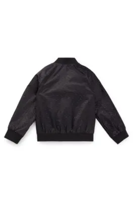 Chaqueta con monogramas y parche de logo para niños