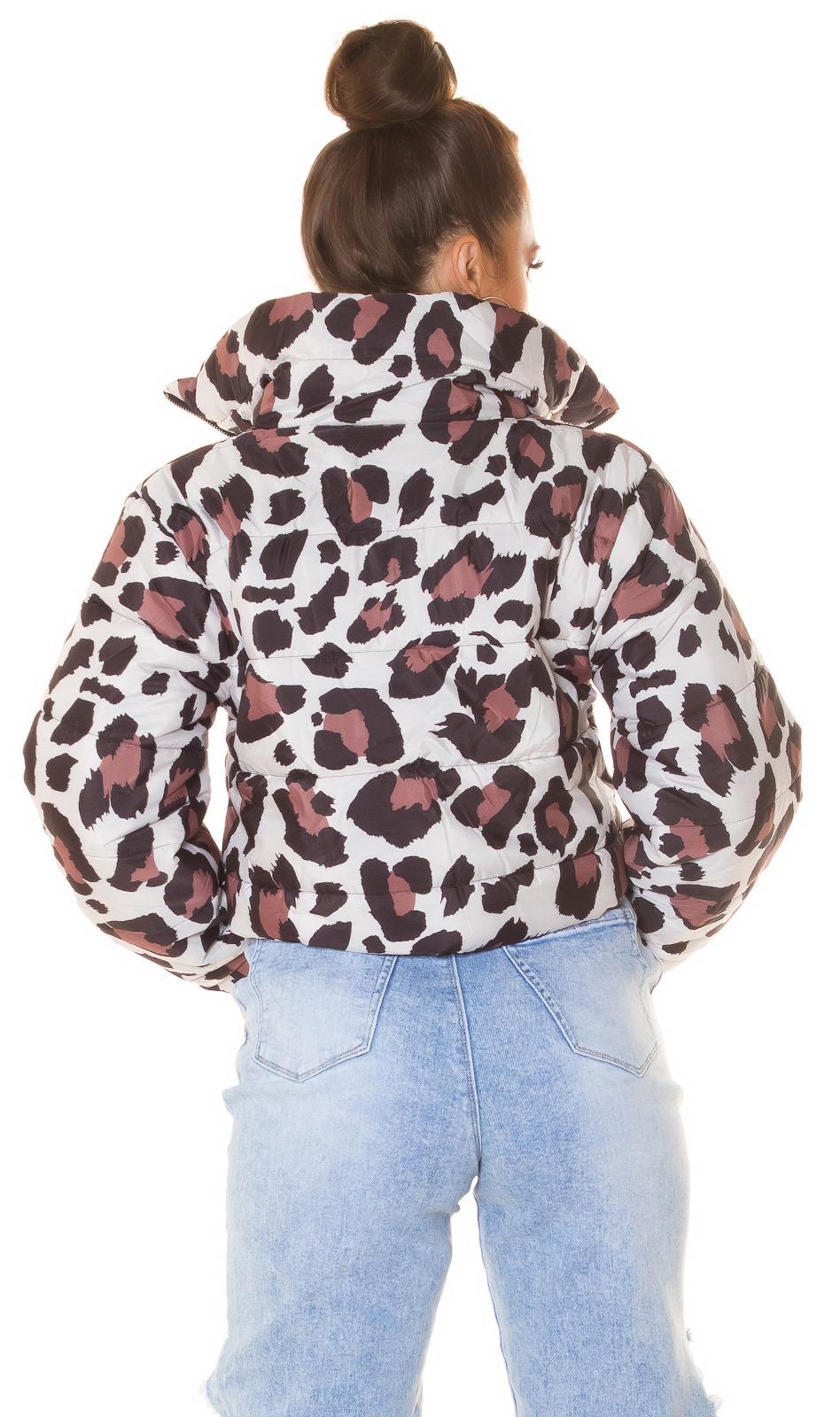 Chaqueta corta animal print