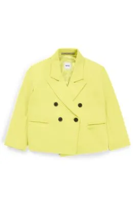Chaqueta cruzada en tejido elástico para niños