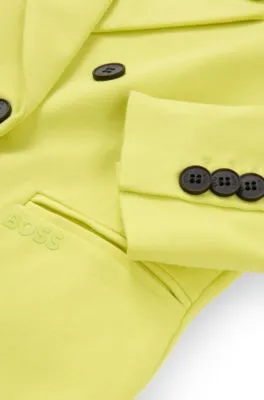 Chaqueta cruzada en tejido elástico para niños