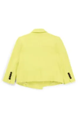 Chaqueta cruzada en tejido elástico para niños