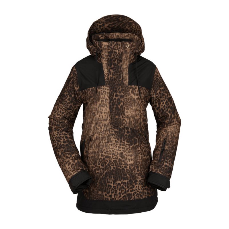 Chaqueta de esquí Volcom Fern Ins Gore (leopardo) para mujer