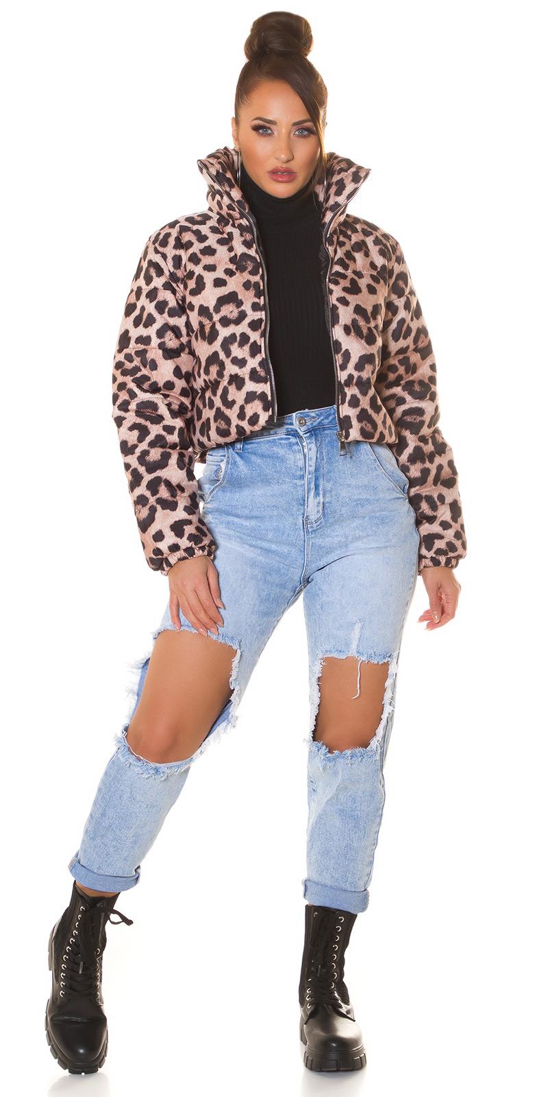 Chaqueta de moda estampado animal print