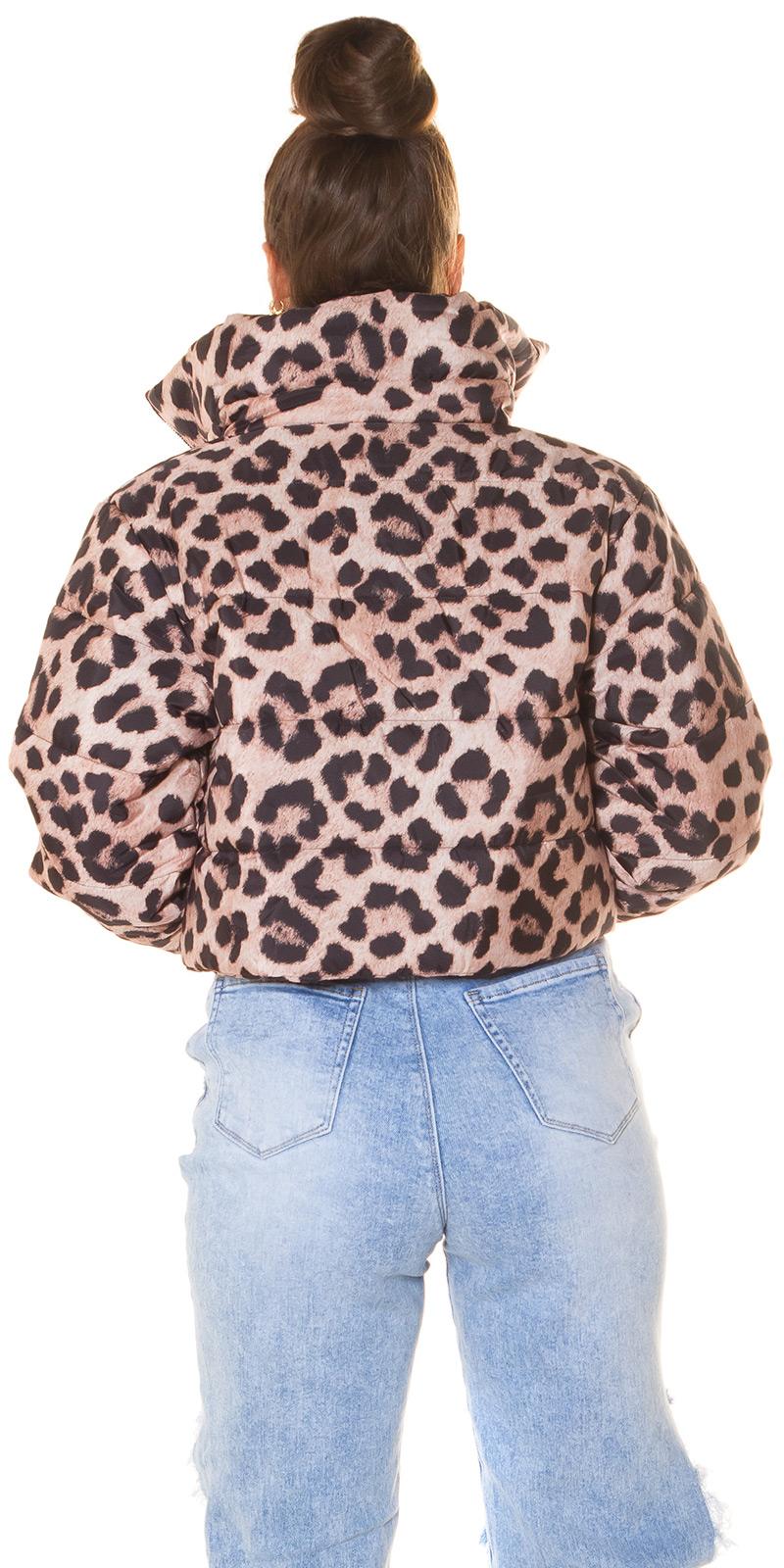 Chaqueta de moda estampado animal print