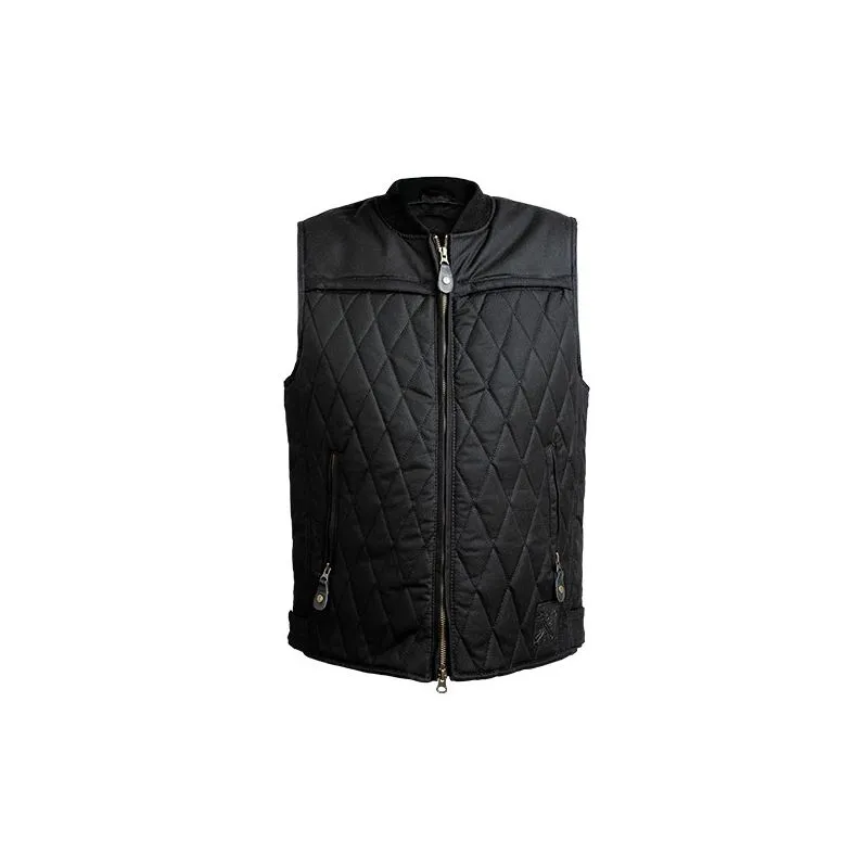 CHAQUETA DE MOTO ENCERADA SIN MANGAS LOWRIDE  JOHN DOE