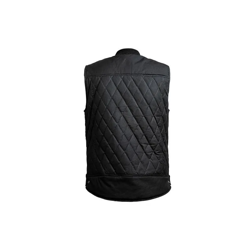 CHAQUETA DE MOTO ENCERADA SIN MANGAS LOWRIDE  JOHN DOE