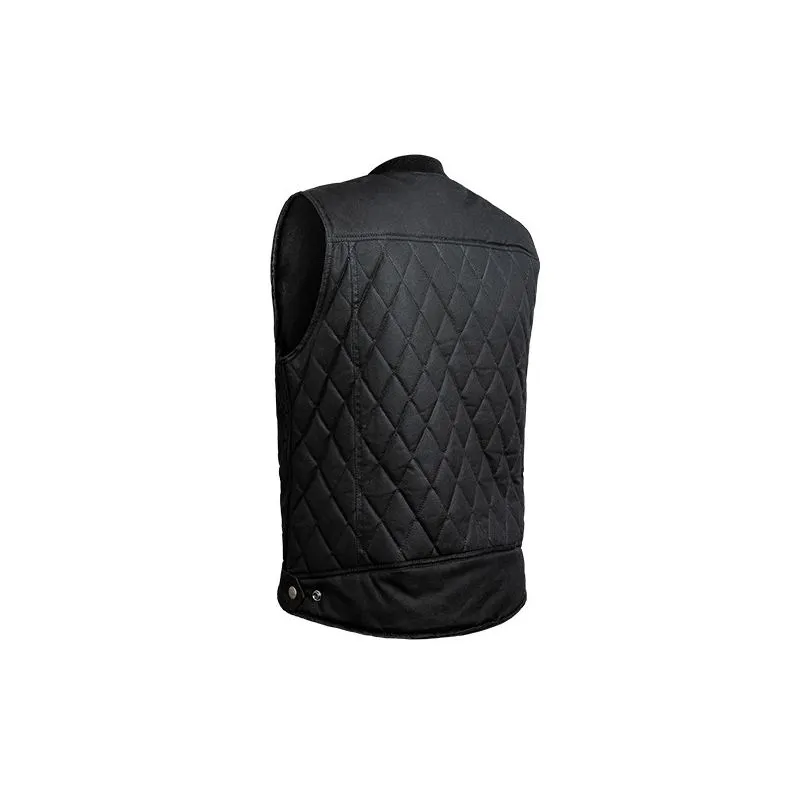 CHAQUETA DE MOTO ENCERADA SIN MANGAS LOWRIDE  JOHN DOE