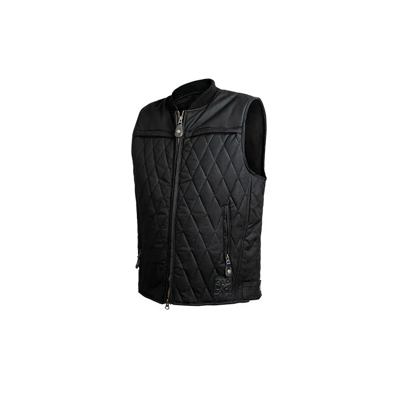 CHAQUETA DE MOTO ENCERADA SIN MANGAS LOWRIDE  JOHN DOE