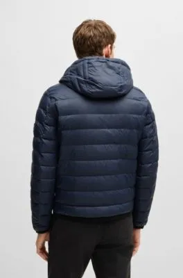 Chaqueta de plumón repelente al agua con logo tonal