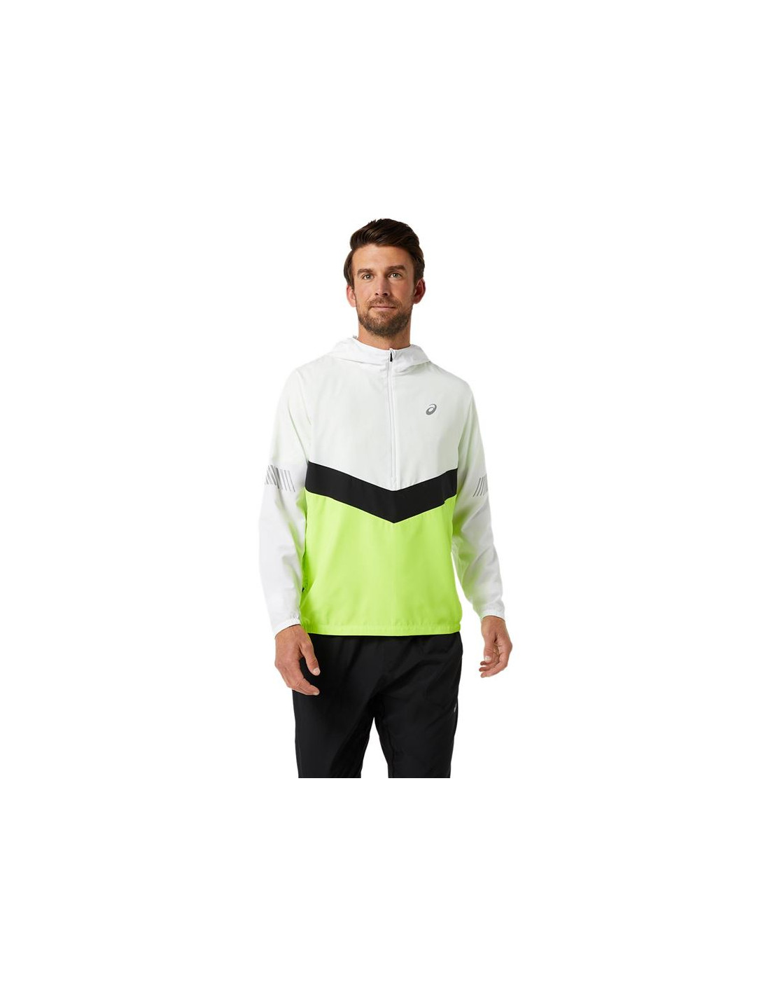 CHAQUETA DE RUNNING ASICS LITESHOW M WHITE