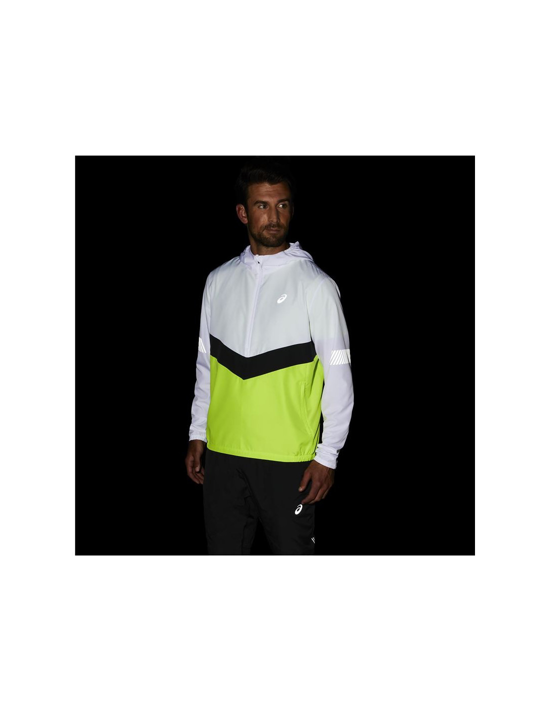 CHAQUETA DE RUNNING ASICS LITESHOW M WHITE