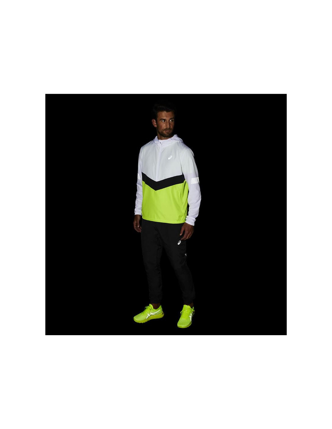 CHAQUETA DE RUNNING ASICS LITESHOW M WHITE