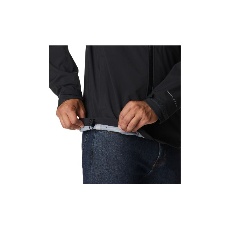 Chaqueta de senderismo impermeable Peak Creek™ Shell (Negro) para hombre Columbia