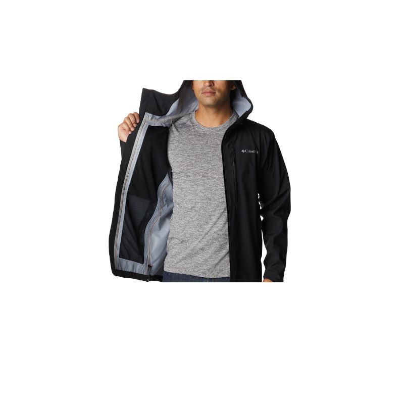 Chaqueta de senderismo impermeable Peak Creek™ Shell (Negro) para hombre Columbia