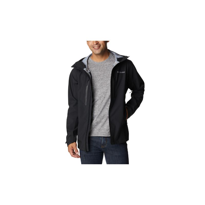 Chaqueta de senderismo impermeable Peak Creek™ Shell (Negro) para hombre Columbia