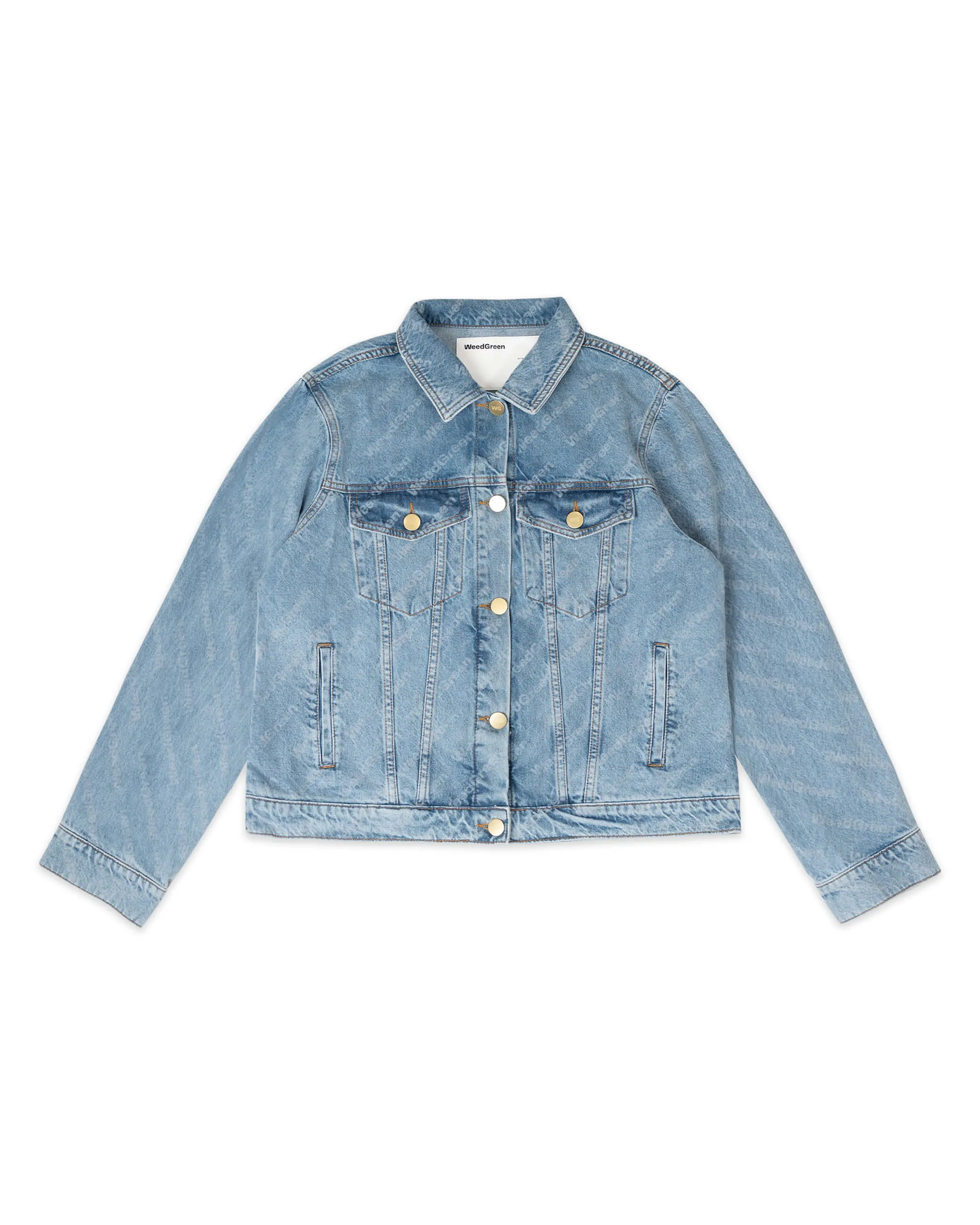 Chaqueta denim logo 420 azul medio