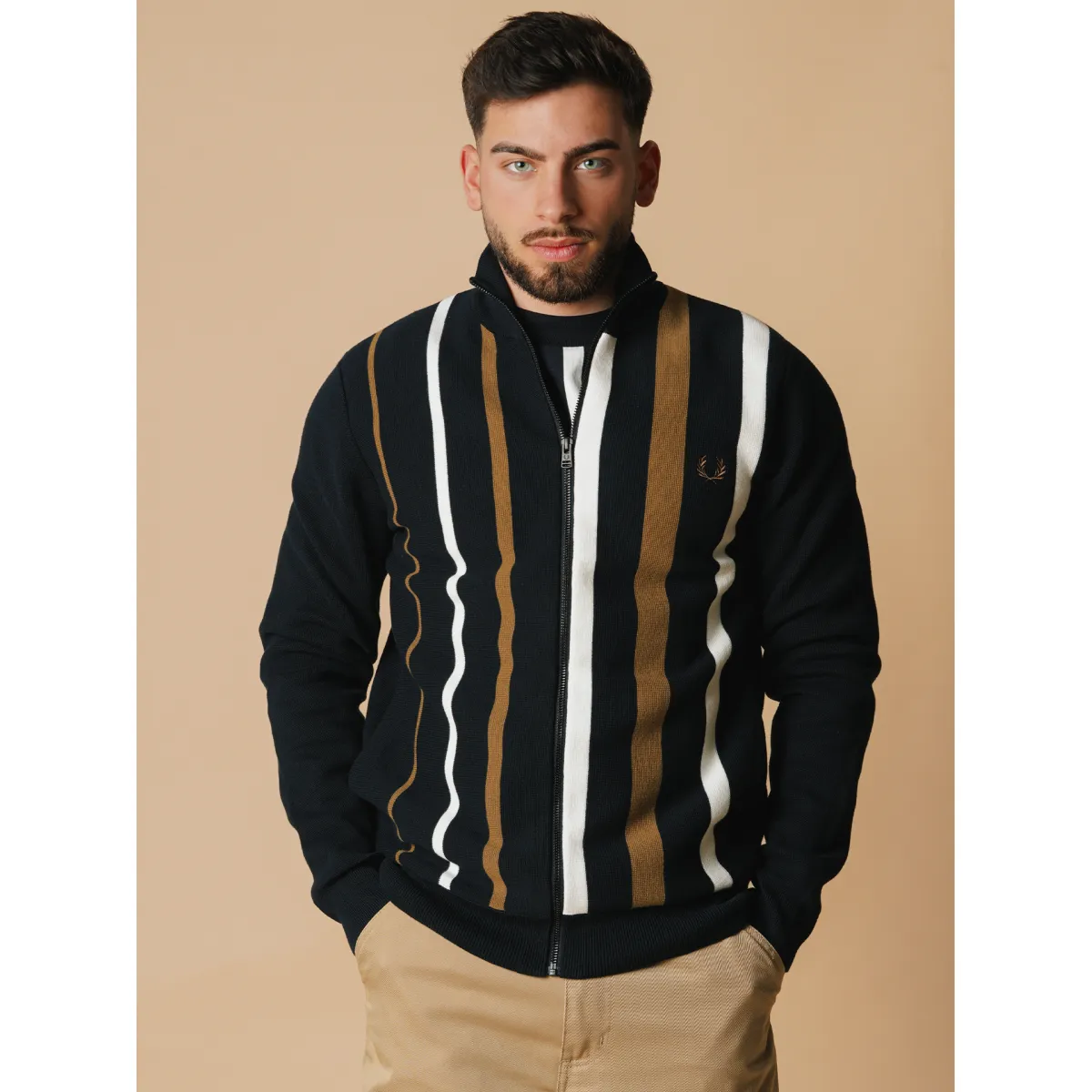 Chaqueta Fred Perry Striped Knitted Track