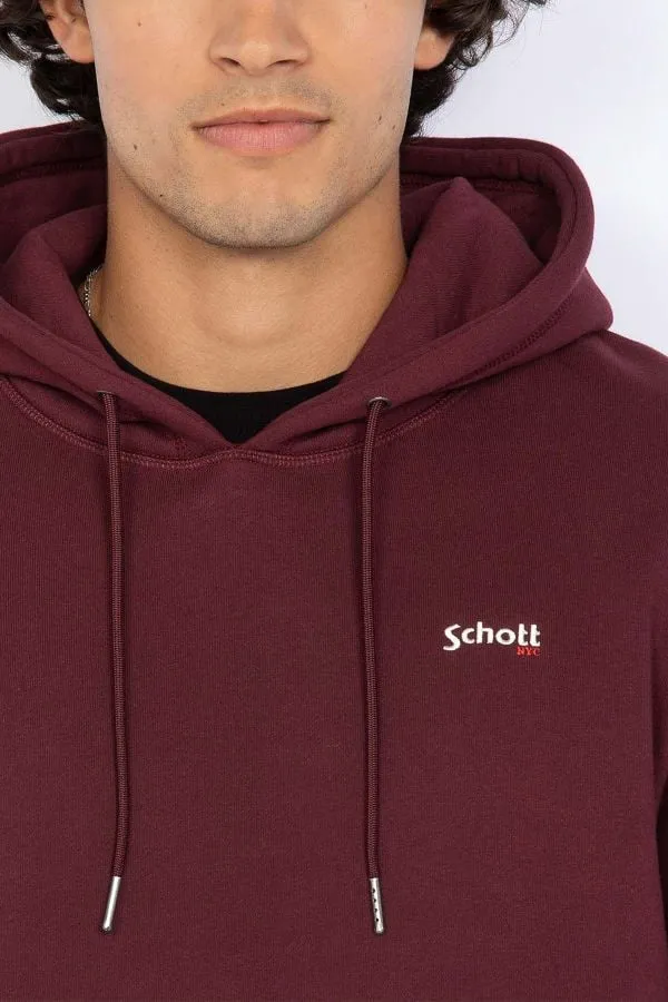 Chaqueta Hombre Schott Swcasual2 Burgundy