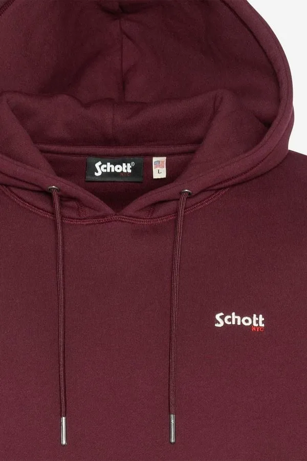 Chaqueta Hombre Schott Swcasual2 Burgundy