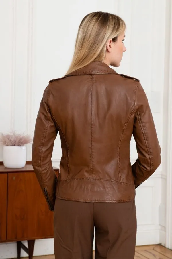 Chaqueta Mujeres Oakwood Lisa 6 Cognac 507
