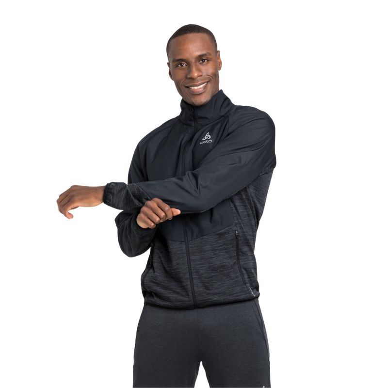 Chaqueta Odlo Run Easy Warm Hybrid (Negro) Hombre