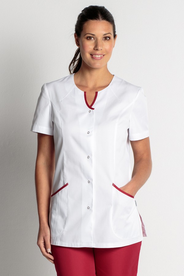 CHAQUETA PICO CON RIBETES