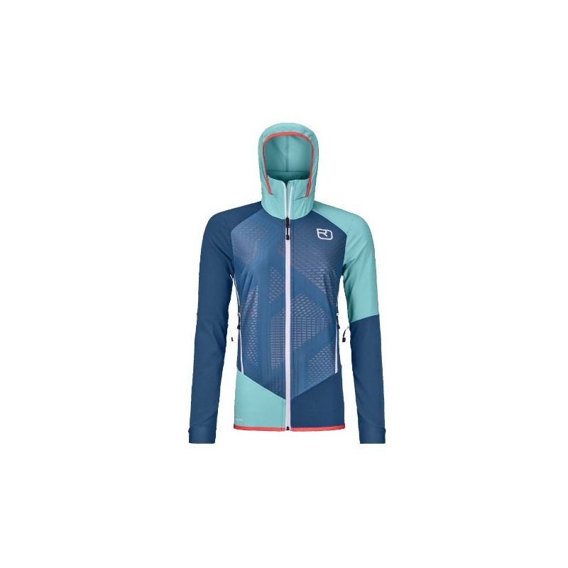 Chaqueta Softshell Ortovox Col Becchei (azul petróleo) mujer