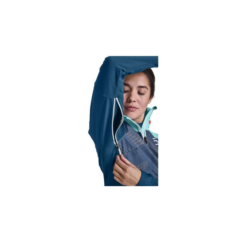 Chaqueta Softshell Ortovox Col Becchei (azul petróleo) mujer