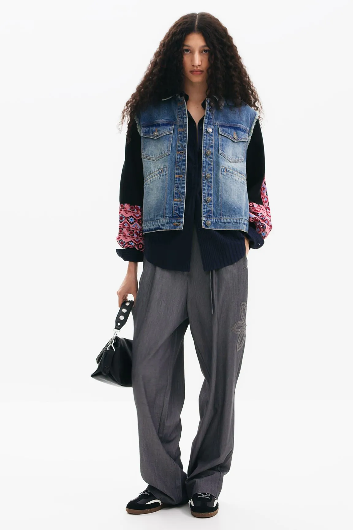 Chaqueta trucker texturas