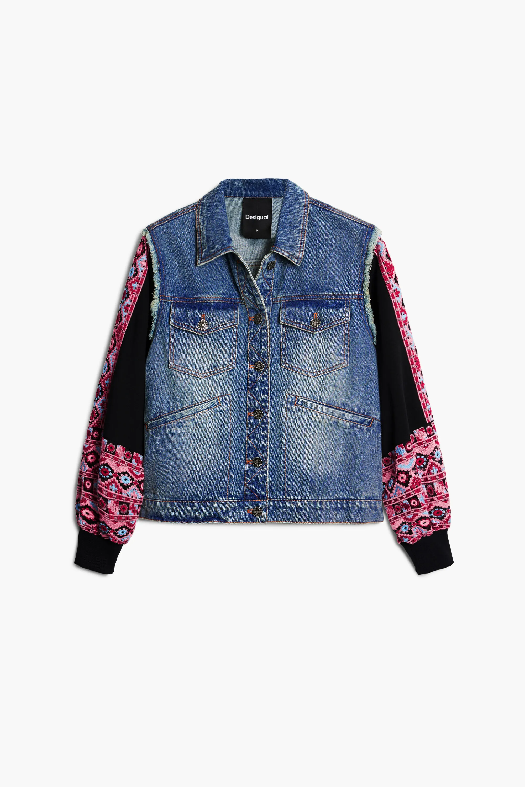 Chaqueta trucker texturas
