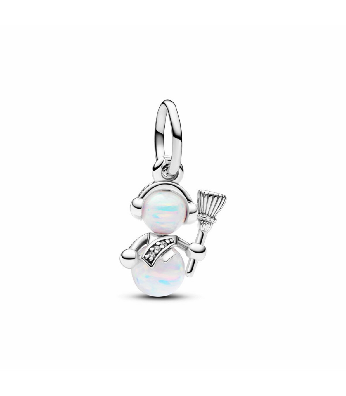 CHARM COLGANTE PANDORA MUñECO DE NIEVE OPALESCENTE  792981C01