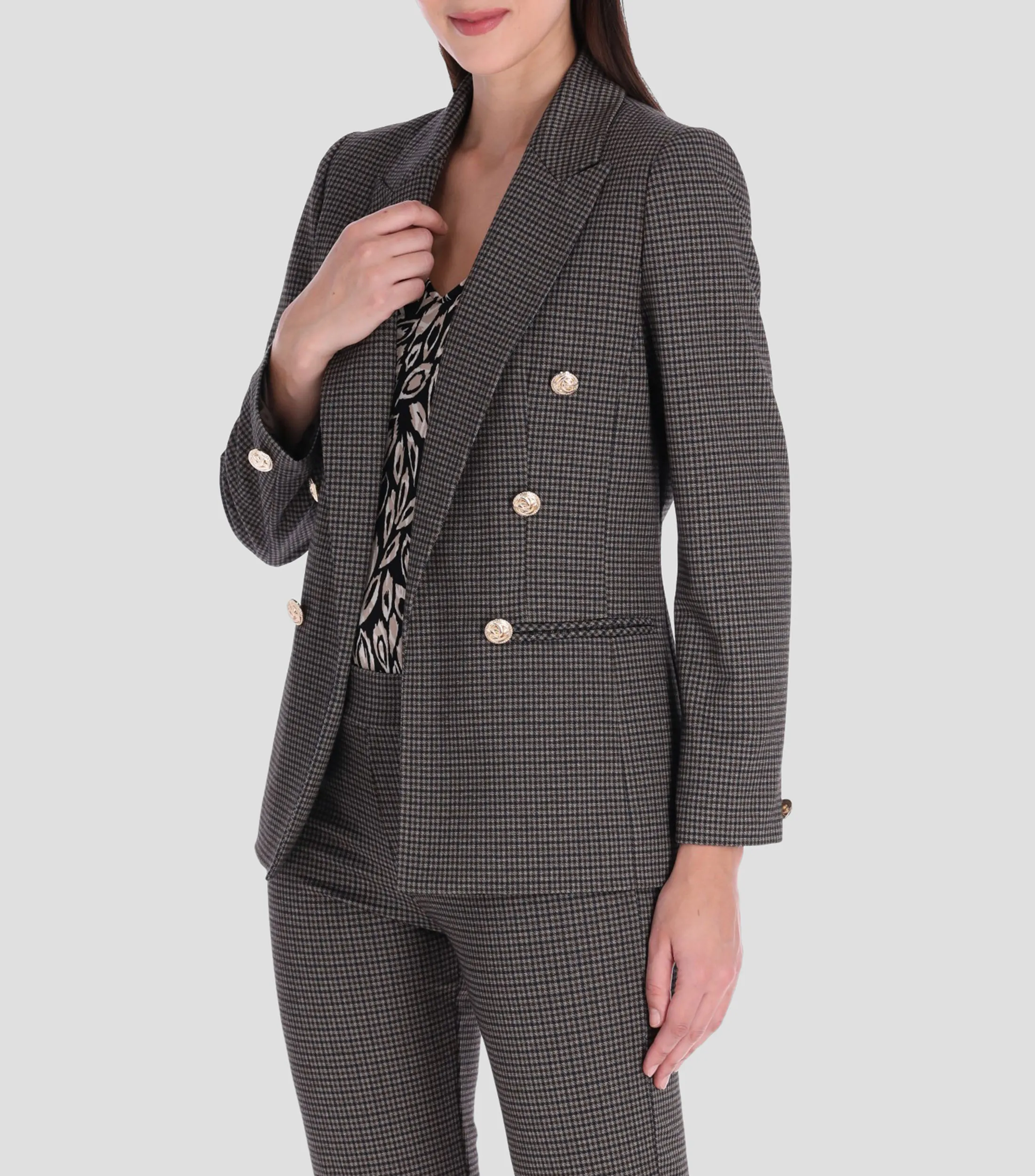 Charme Saco Pata de gallo Mujer