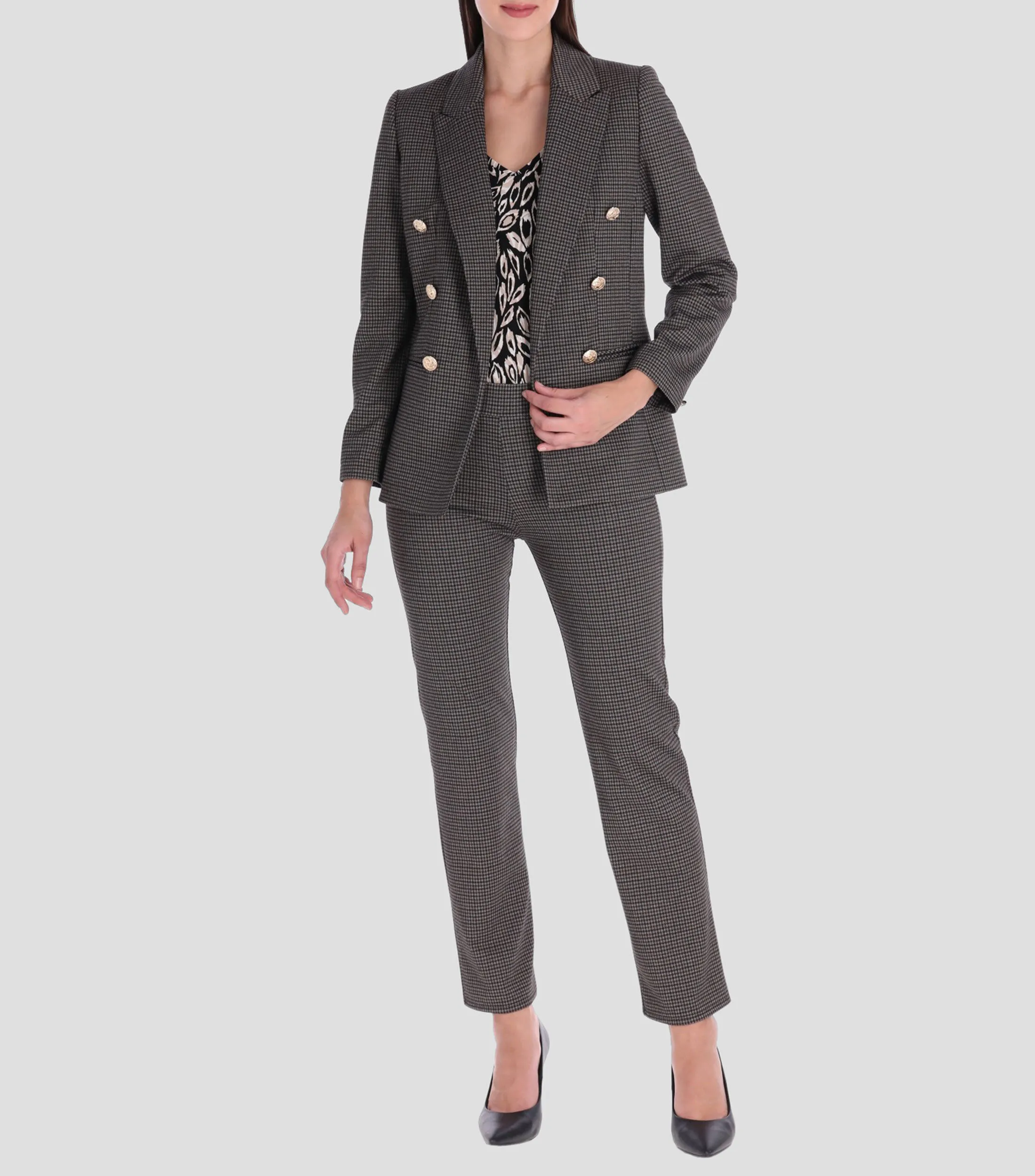 Charme Saco Pata de gallo Mujer