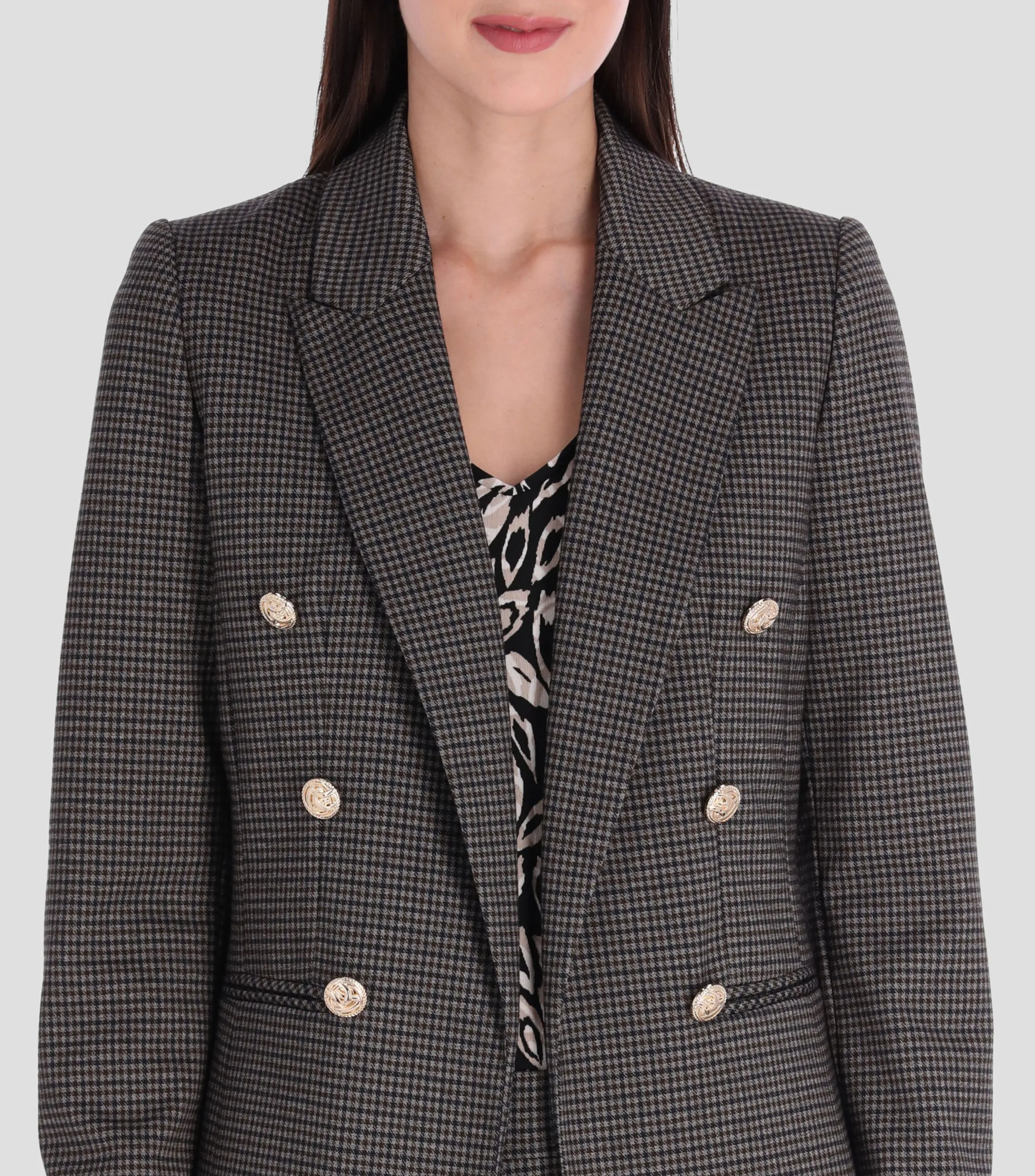 Charme Saco Pata de gallo Mujer