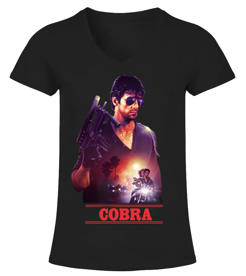 Cobra (1986) BK 002 Camiseta cuello pico Mujer