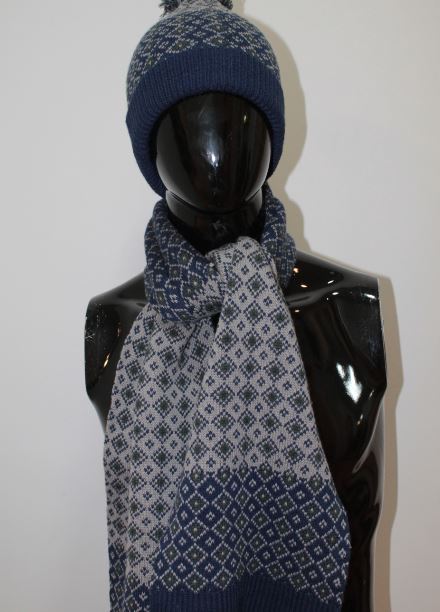 CONJUNTO DE BUFANDA GLOKO 2667 AZUL