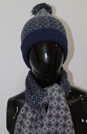 CONJUNTO DE BUFANDA GLOKO 2667 AZUL