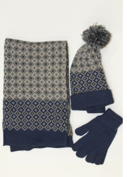 CONJUNTO DE BUFANDA GLOKO 2667 AZUL