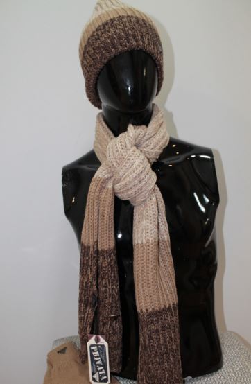 CONJUNTO DE BUFANDA PRIVATA 2687 BEIGE
