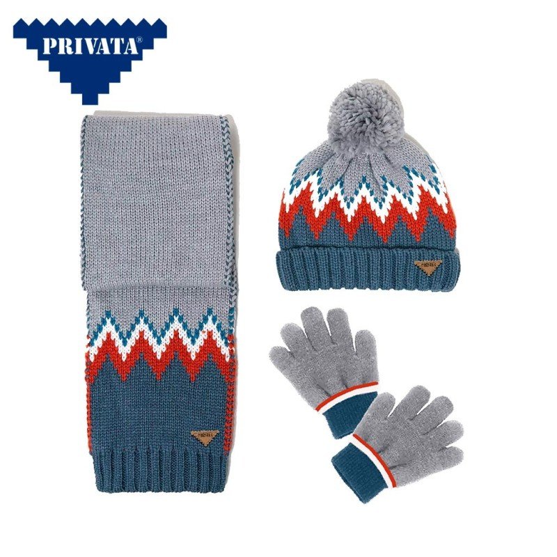 CONJUNTO DE GORRO, GUANTES Y BUFANDA, PRIVATA P3416