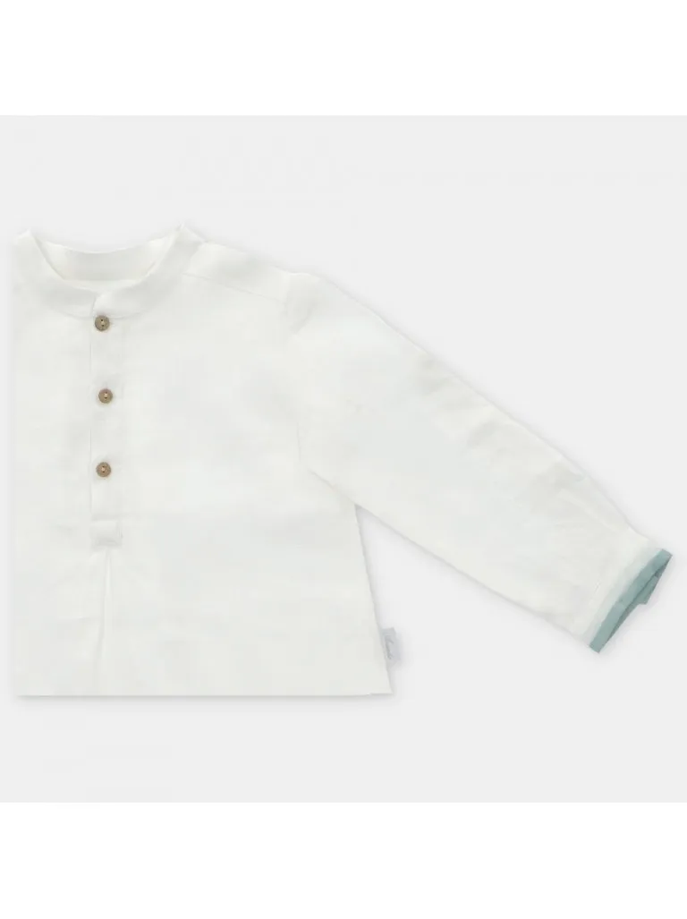 Conjunto Martín Aranda para niño con camisa y pantalón corto en verde