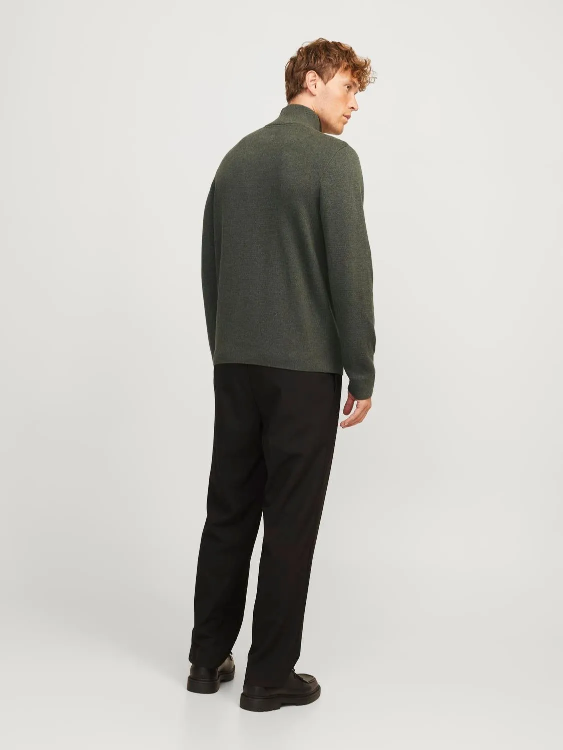 Cremallera de un cuarto | Verde oscuro | Jack & Jones®