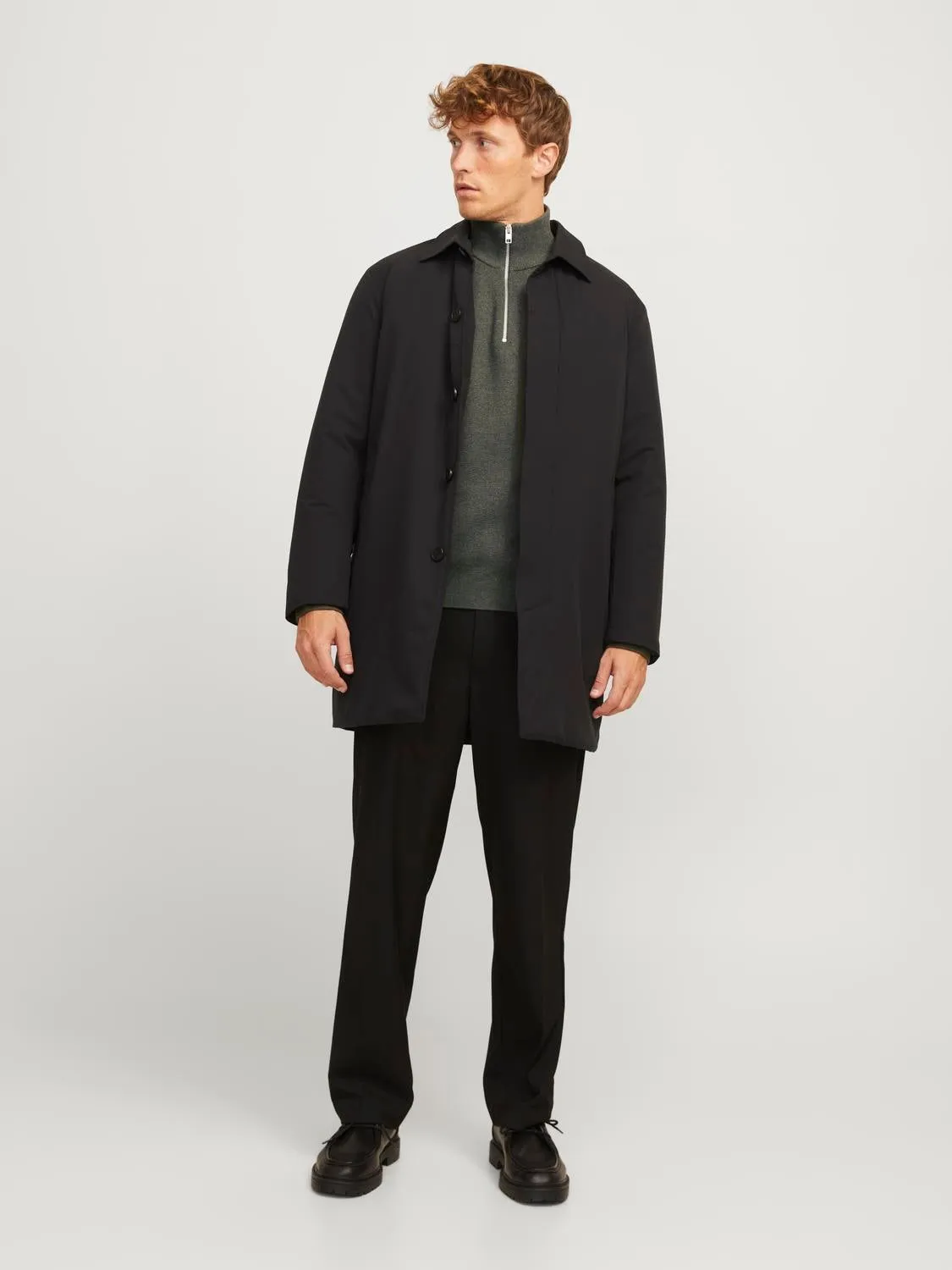 Cremallera de un cuarto | Verde oscuro | Jack & Jones®
