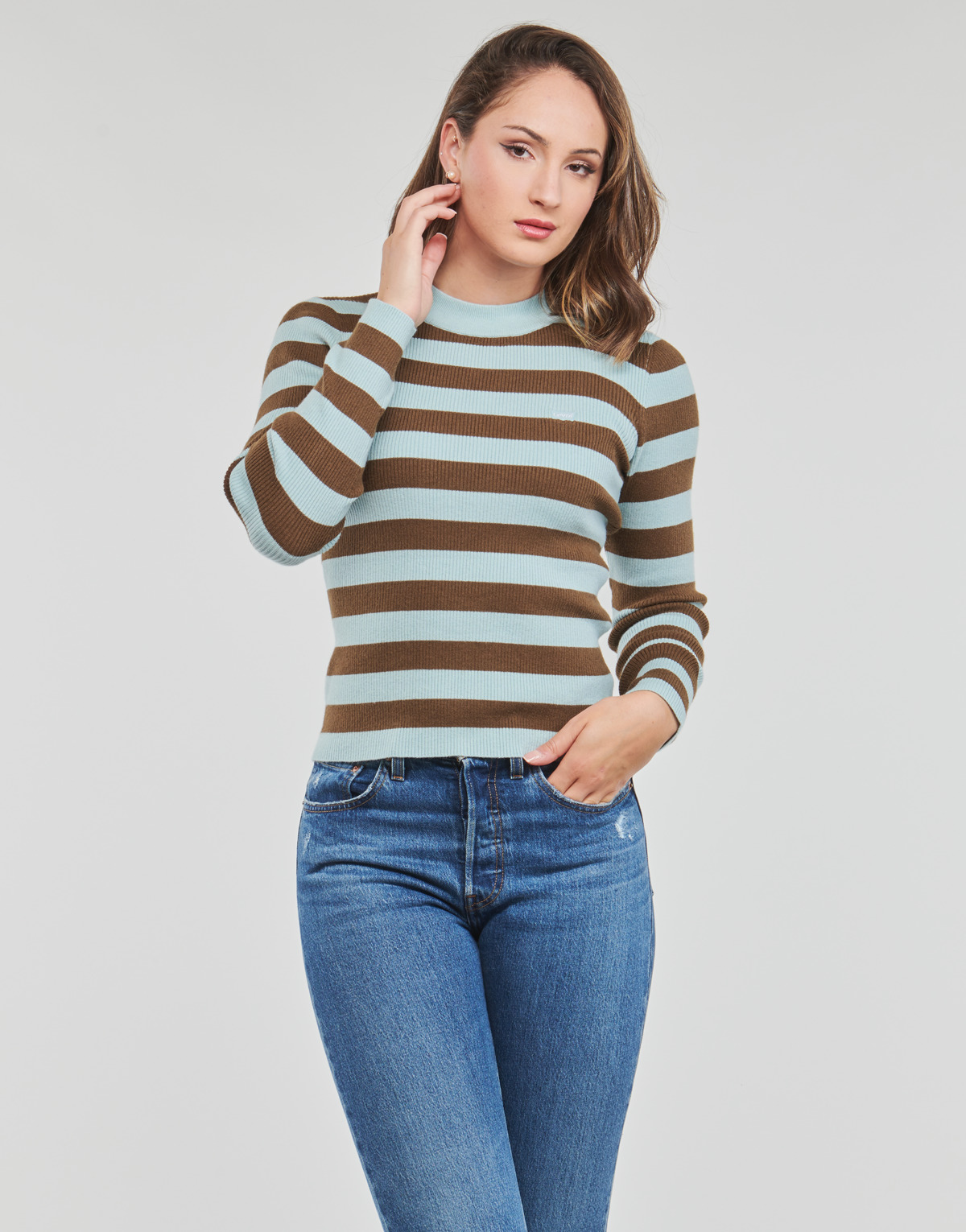 CREW RIB SWEATER