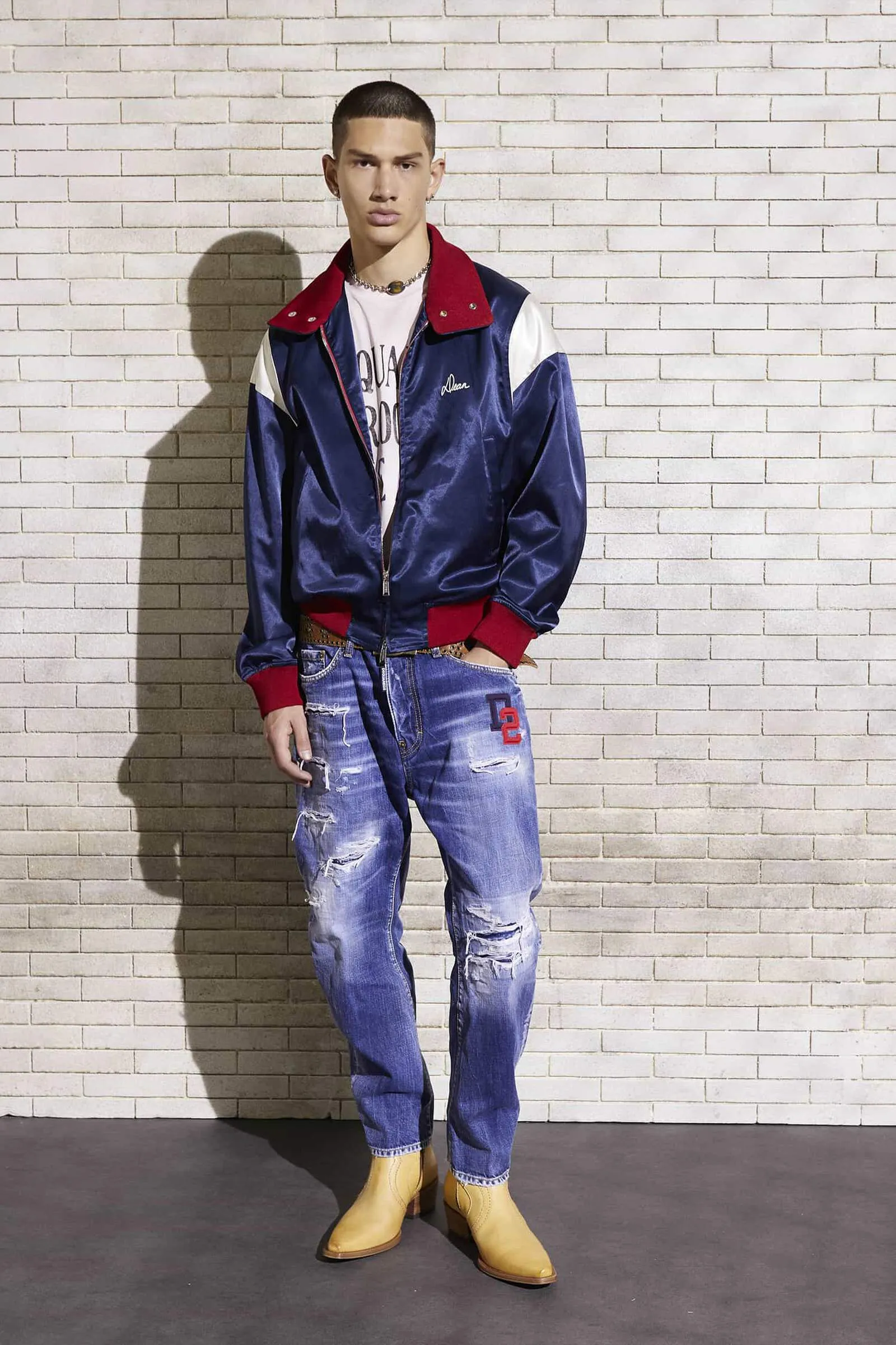 DARK RIPPED WASH BRO JEANS
